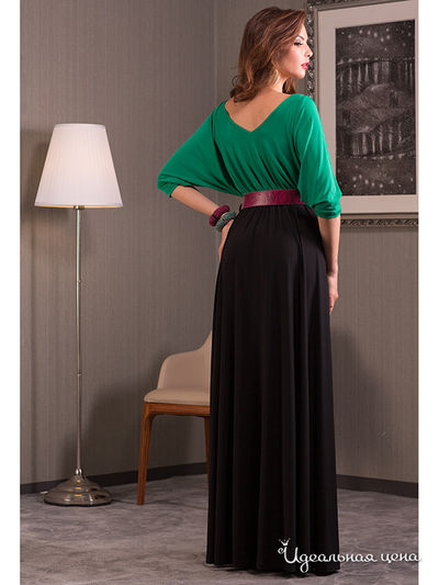 Платье Tasha Martens, цвет зеленый, черный