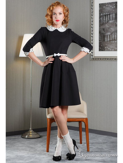 Платье Tasha Martens, цвет черный, белый
