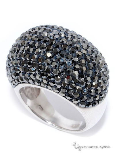 Кольцо SILVER-WINGS, цвет черный