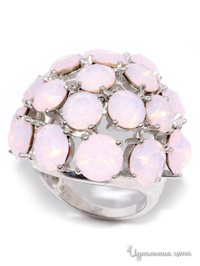 Кольцо SILVER-WINGS, цвет розовый