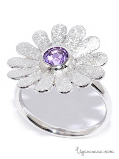 Кольцо SILVER-WINGS, цвет сиреневый
