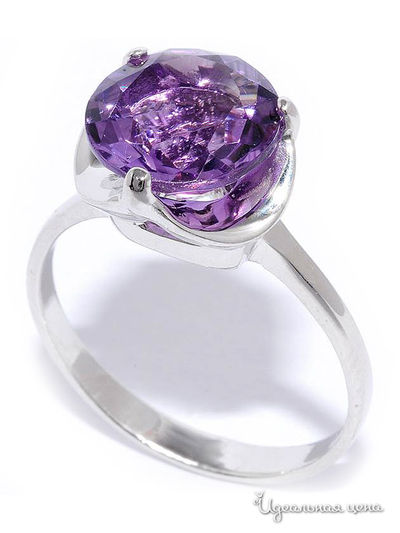 Кольцо SILVER-WINGS, цвет сиреневый
