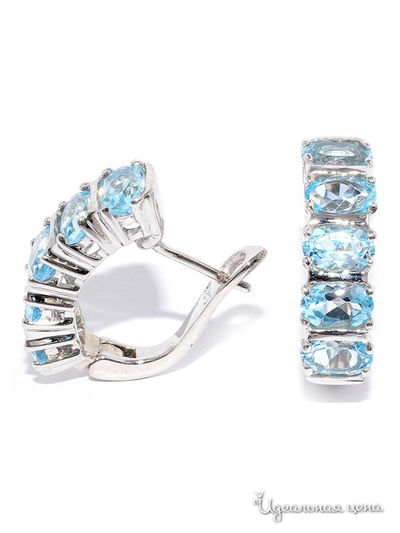 Серьги SILVER-WINGS, цвет голубой