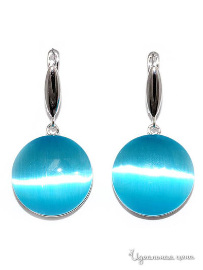 Серьги SILVER-WINGS, цвет голубой