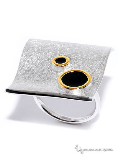 Кольцо SILVER-WINGS, цвет чёрный