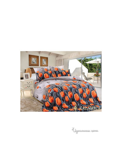 Комплект постельного белья 1,5-спальный Kazanov.A., цвет серый