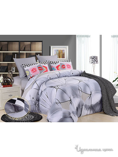 Комплект постельного белья 1,5-спальный Kazanov.A., цвет серый