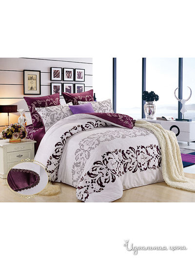 Комплект постельного белья 1,5-спальный Kazanov.A., цвет фиолетовый, лиловый