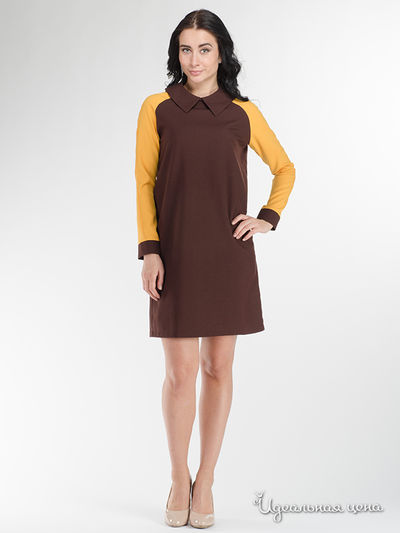 Платье Rocawear, цвет коричневый, желтый