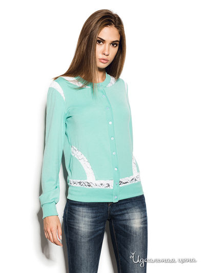 Кардиган Cardo, цвет ментоловый, молочный