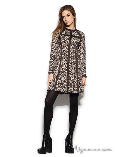 Платье Cardo, цвет коричневый, бежевый