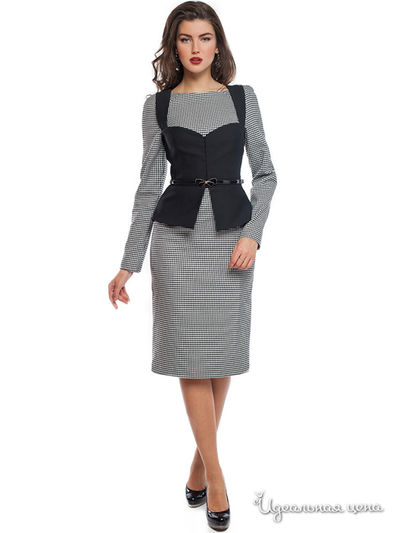 Платье Ksenia Knyazeva, цвет черный, белый