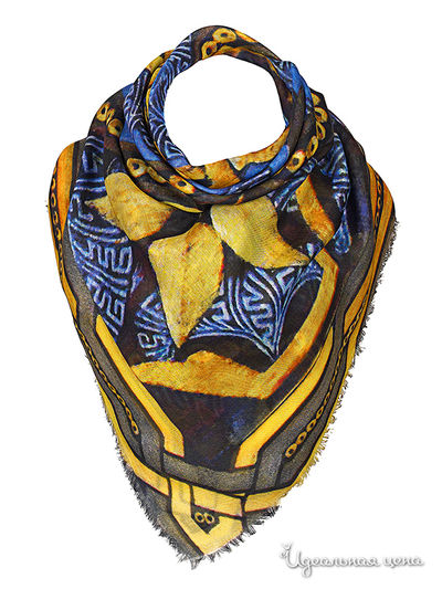 Платок, 120*120 Rob-Art by Katya Rozhdestvenskaya, цвет мультиколор