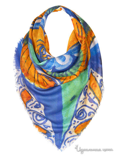 Платок, 120*120 Rob-Art by Katya Rozhdestvenskaya, цвет мультиколор