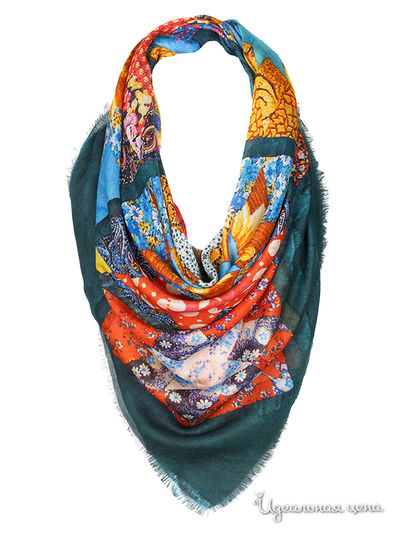 Платок, 120*120 Rob-Art by Katya Rozhdestvenskaya, цвет мультиколор