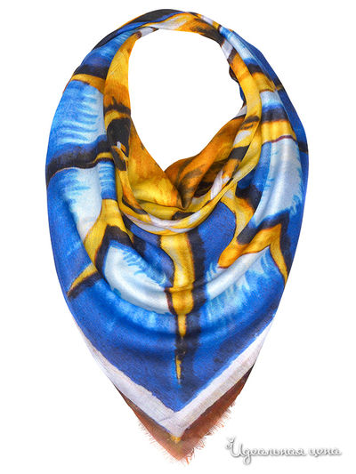 Платок, 120*120 Rob-Art by Katya Rozhdestvenskaya, цвет мультиколор