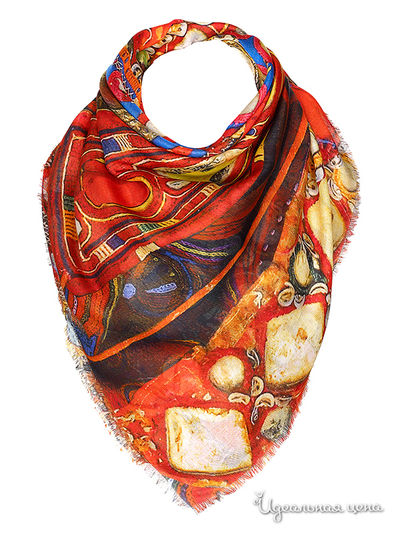 Платок, 120*120 Rob-Art by Katya Rozhdestvenskaya, цвет мультиколор