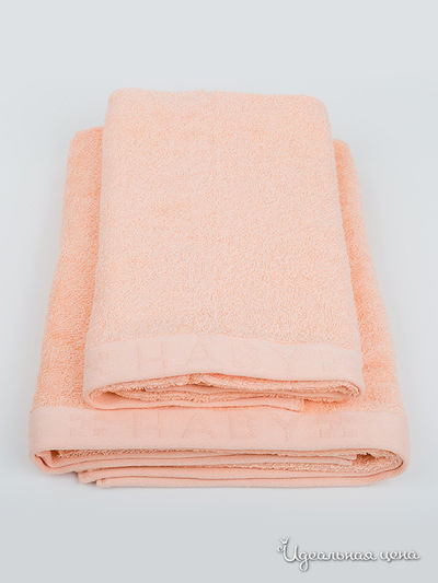 Полотенце, 50x90 см Haby, цвет персиковый