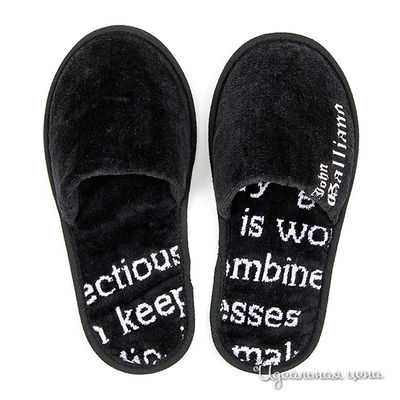 Тапки Galliano, цвет цвет черный