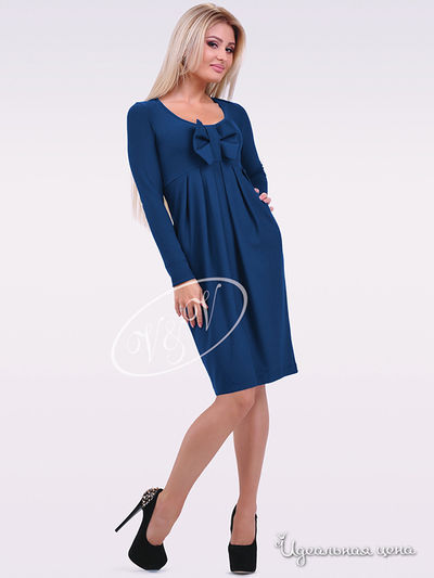 Платье V & V, цвет синий