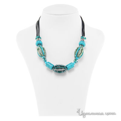Колье Migura, цвет чёрный, бирюзовый