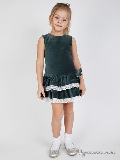 Сарафан Gulliver, цвет темно-зеленый