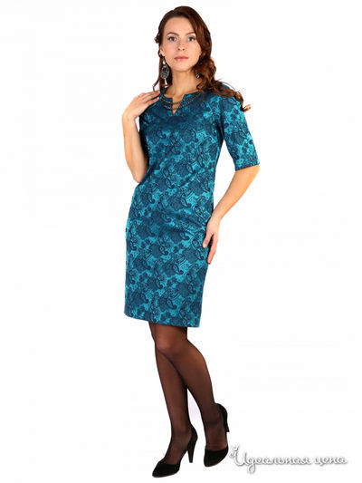 Платье Fleuretta, цвет бирюзовый