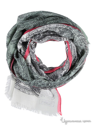 Палантин Passigatti, цвет серый, розовый