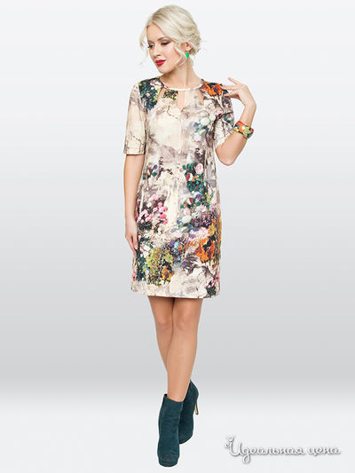 Платье E. Levy, цвет мультиколор