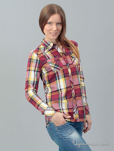 Блуза Tom Tailor, цвет красный, желтый