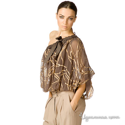 Блуза Pinko, цвет цвет коричневый