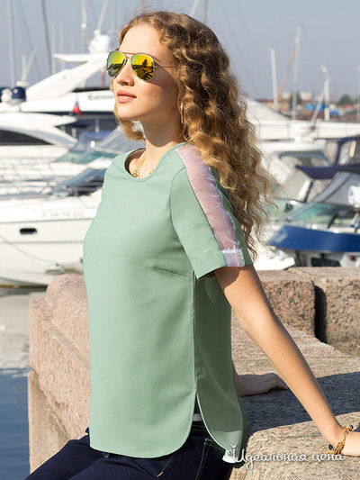 Блуза Viaggio Donna, цвет зеленый