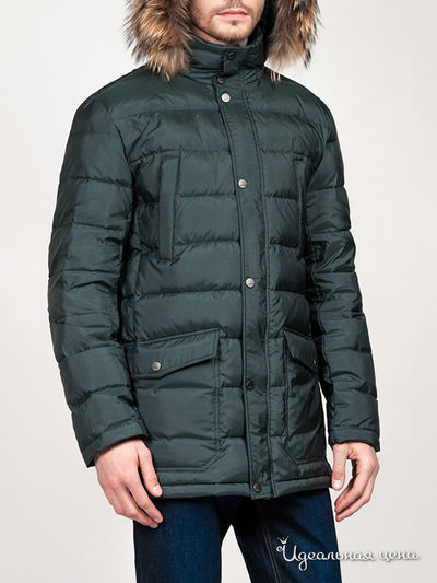 Пуховик Tom Farr, цвет темно-зеленый