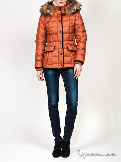 Пуховик Tom Farr, цвет темно-оранжевый