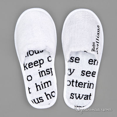 Тапки Galliano, цвет цвет белый