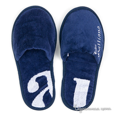 Тапки Galliano, цвет цвет синий