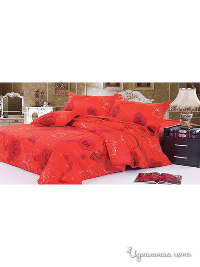 Комплект постельного белья 1,5-спальный Танаис, цвет красный