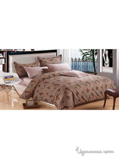 Комплект постельного белья 1,5-спальный Танаис, цвет коричневый