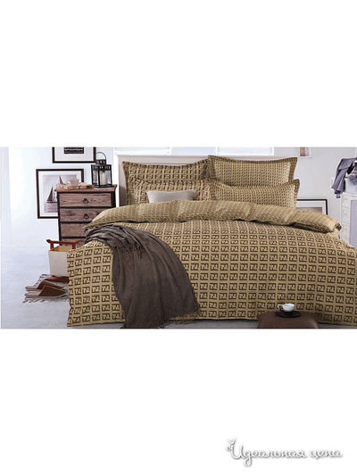 Комплект постельного белья 1,5-спальный Танаис, цвет светло-коричневый