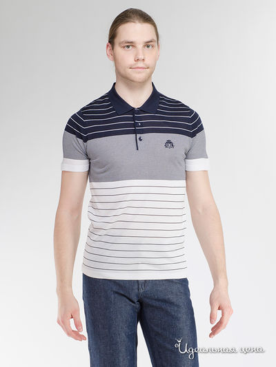 Поло Canali, цвет темно-синий