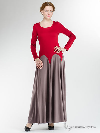 Платье Alina Assi, цвет красный, тёмно-бежевый