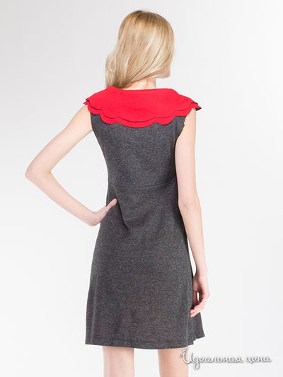 Платье Eva Franco, цвет серый, красный