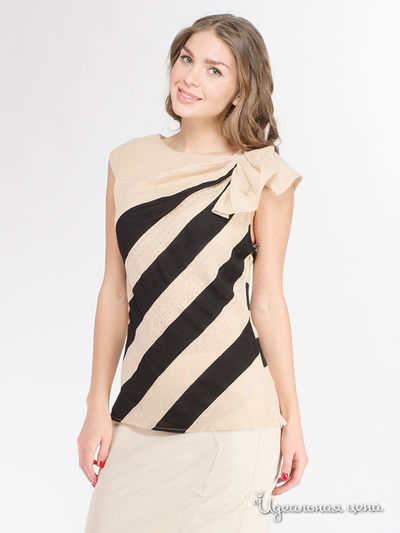 Топ Eva Franco, цвет коричневый, черный