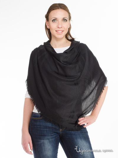 Палантин Hermes, цвет черный