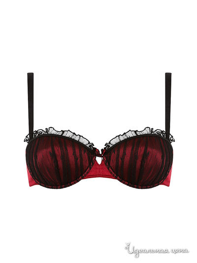 Бюстгальтер Charmante, цвет красный, черный