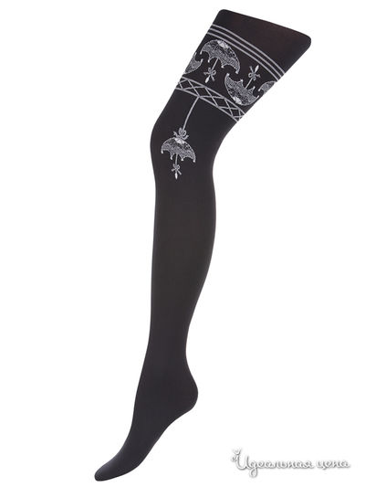 Колготки, 60 den Charmante, цвет черный,  розовый