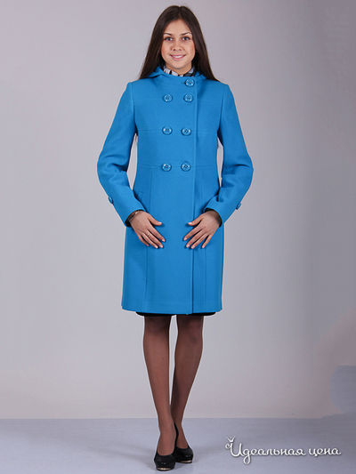 Пальто Синар, цвет бирюзовый