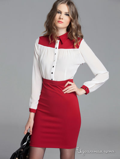 Платье Versace 19.69, цвет красный, молочный