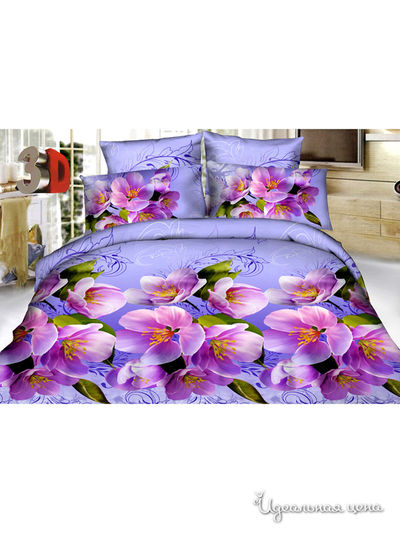 Комплект постельного белья, евро Pandora, цвет мультиколор