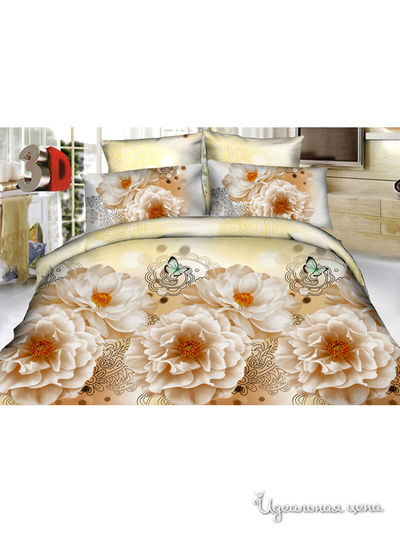 Комплект постельного белья, евро Pandora, цвет мультиколор